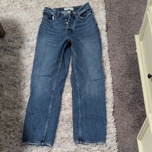 Abercrombie & Fitch The Dad High Rise Jeans- Curve Love- 24/00 Short